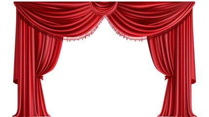 Gorgeous red stage curtain