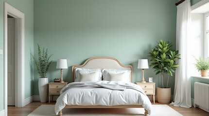 interior luxury apartment comfortable bedroom