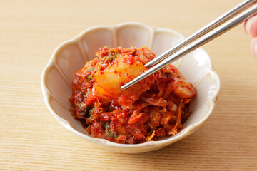 韓国の白菜キムチ　Korean kimchi