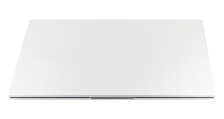 closed laptop isolated from background