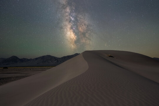 Milky Way Galaxy over Big Dunes Recreation Area in Nevada 