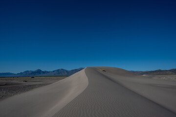 Blue sky over Big Dune Recreation Area in Nevada 