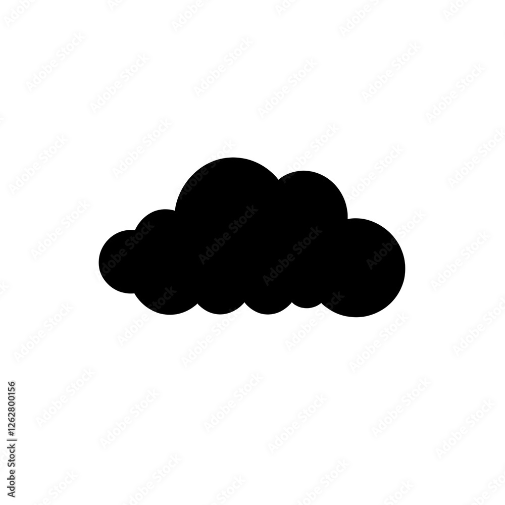 Wall mural cloud silhouette