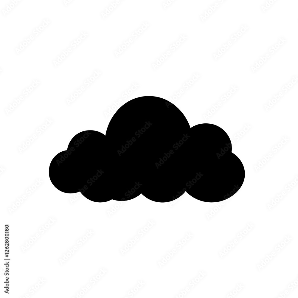 Wall mural cloud silhouette