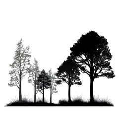 trees png silhouette