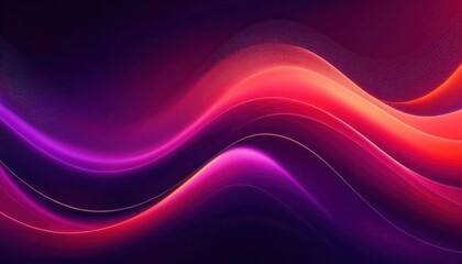 Fototapeta premium vivid flowing wave abstract with red and purple gradient curves, perfect for digital backgrounds, tech designs, and presentation