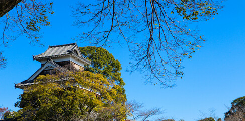 kumamoto castle in kyushu Japan