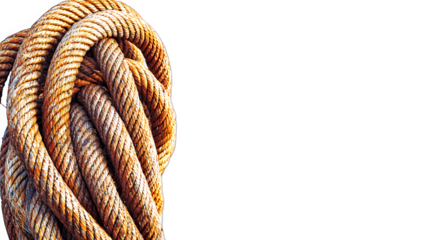 a rope on a transparent background, PNG image, PNG file, Generative art.