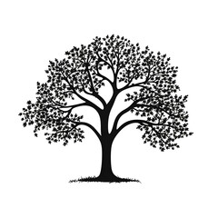 Obraz premium tree simple silhouette