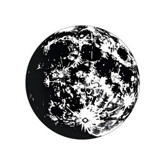 Naklejka premium moon silhouette