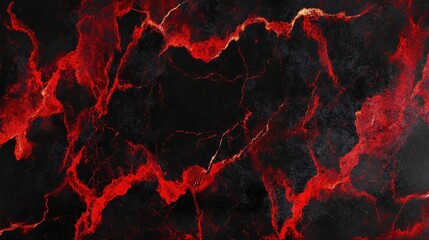 Abstract Red and Black Lava Marble Texture