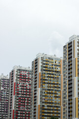 Naklejka premium Modern colorful apartment buildings of Russia