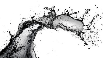 Naklejka premium black and white smoke on a transparent background, PNG image, PNG file, Generative art.