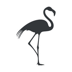 Obraz premium Flamingo silhouette vector illustration