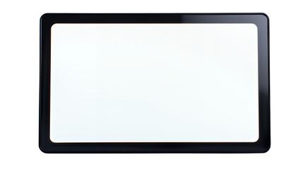 a tablet with a white screen on a transparent background, PNG image, PNG file, Generative art.