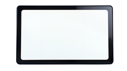 a tablet with a white screen on a transparent background, PNG image, PNG file, Generative art.