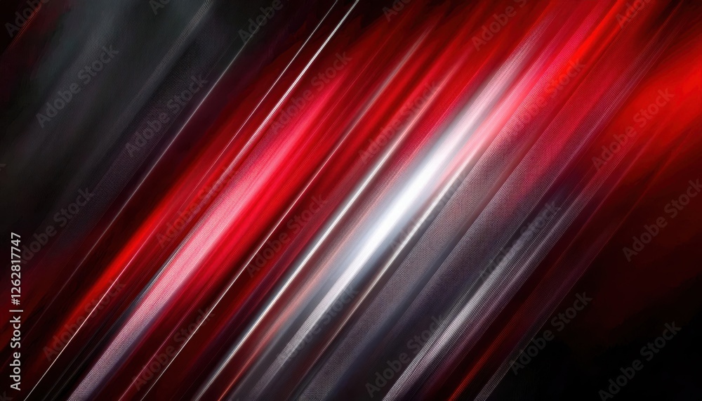 Poster dynamic red and black light streaks background for modern digital designs, motion effects, and abstr