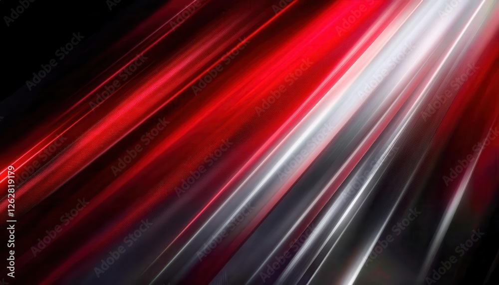 Poster dynamic red and black light streaks background for modern digital designs, motion effects, and abstr
