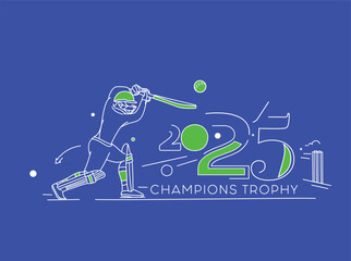 Cricket Champion trophy Sport Poster, template, brochure, decorated, flyer, banner design.