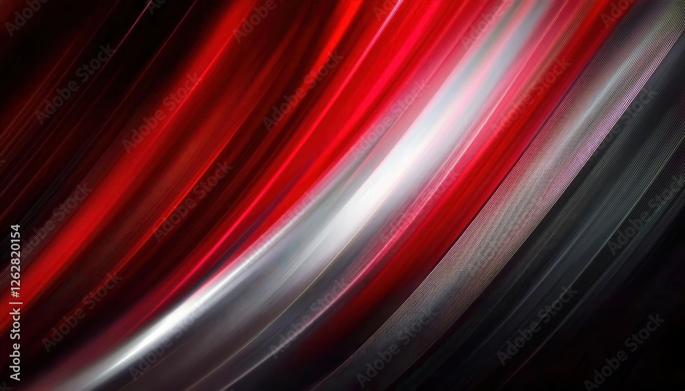 Poster dynamic red and black light streaks background for modern digital designs, motion effects, and abstr