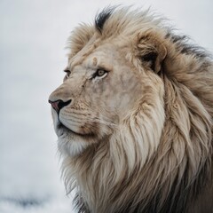 portrait of a lion