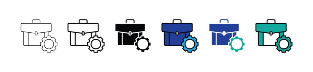 project deadline time management icon vector business working timeline process service signs illustration