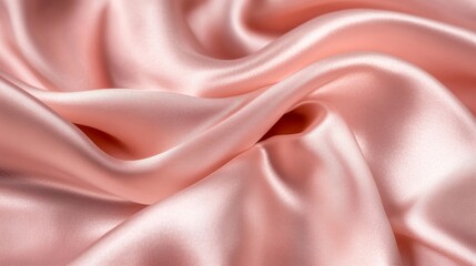Delicate Pink Satin Fabric Texture