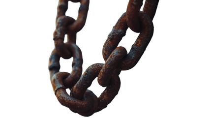 a chain on a transparent background, PNG image, PNG file, Generative art.