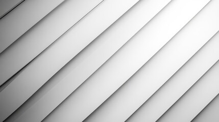 Obraz premium Angled white bars cast shadows creating a diagonal pattern