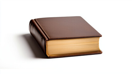 Obraz premium leather bound book with golden edged pages, perfect for collectors