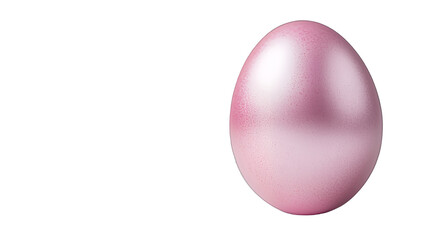 a pink egg on a transparent background, PNG image, PNG file, Generative art.