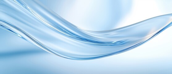 Naklejka premium Abstract blue curved glass background wallpaper texture for modern design