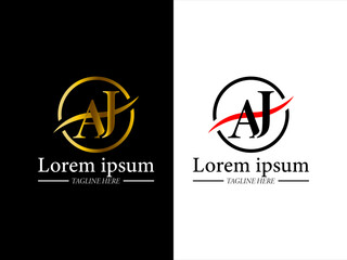 Unique letter typography logo collection design