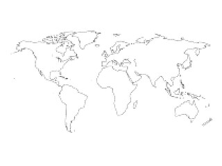 Minimalist Halftone World Map Illustration