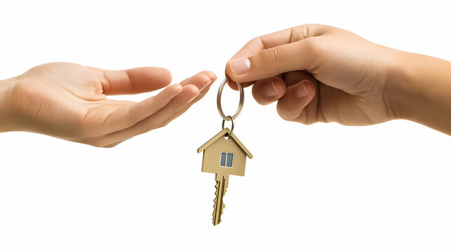 New homeowners receive keys to their first house during a joyful handover ceremony