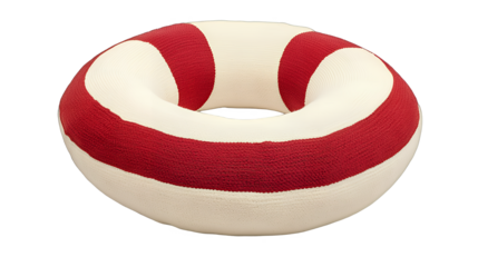 a red and white hat on a transparent background, PNG image, PNG file, Generative art.