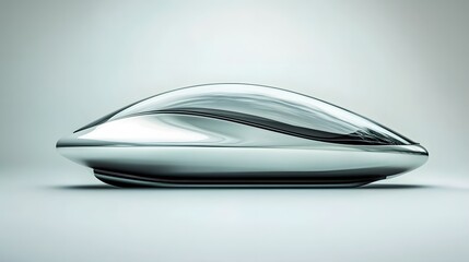 Sleek Modern Computer Mouse Design with Reflective Surface Finish
