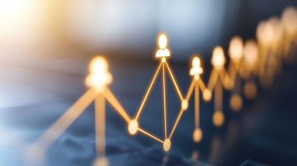 A digital network illustration showing interconnected user icons, symbolizing communication and collaboration in a modern, tech-driven environment.