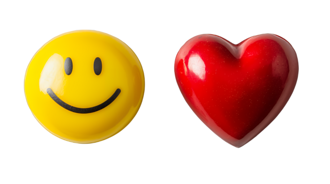 a red apple with a smiley face on a transparent background, PNG image, PNG file, Generative art. - Powered by Adobe