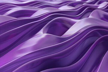 Obraz premium Abstract purple waves flowing in a smooth pattern, creating a serene and modern backdrop