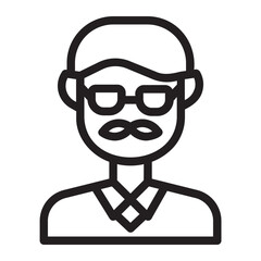 Professor line icon