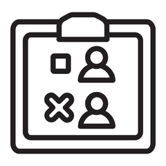 Attendance line icon