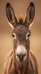 Fototapeta premium Close-up Portrait of a Donkey