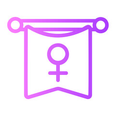 College Sorority gradient icon