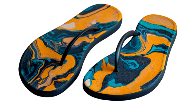 a pair of shoes with colorful designs on them PNG image, PNG file, Generative art.