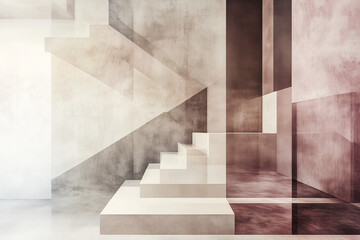 Fototapeta premium abstract geometric pattern design and concept of modern architecture