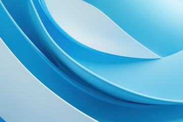 Abstract blue wave patterns creating a serene background