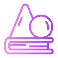 Geometry gradient icon
