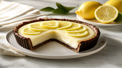 sophisticated white chocolate tart with lemon