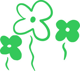 icônes DOODLE couleurs pop vecteur